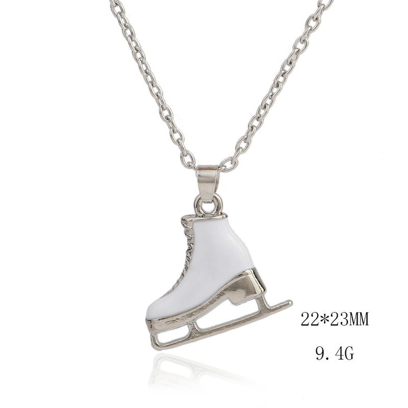 VASSAGO Ice Skates Shoes Pendant Necklace Sports Figure Skating Necklace Jewelry Skater Accessories Skate Lover Gifts for Women Teens (Ice Skate Necklace) - Image 4